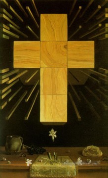 christ croix Tableau Peinture - Croix arithmosophique surréalisme